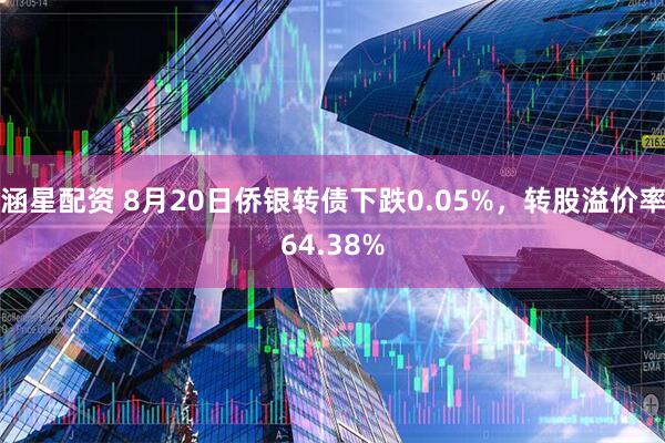 涵星配资 8月20日侨银转债下跌0.05%，转股溢价率64.38%